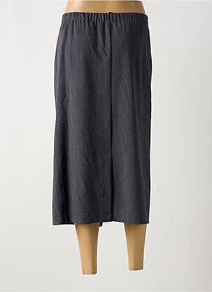 Jupe mi-longue coupe droite gris CHALOU femme