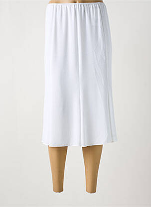 Jupe mi-longue coupe droite blanc SOMMERMANN femme