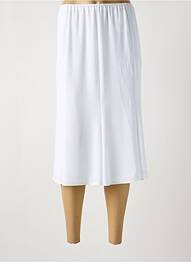 Jupe mi-longue coupe droite blanc SOMMERMANN femme