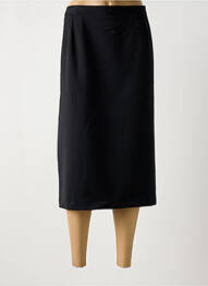 Jupe mi-longue coupe droite noir FRANCE RIVOIRE femme