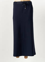 Jupe longue tissage crêpe bleu ELENA MIRO femme