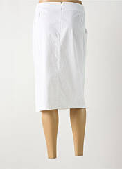 Jupe mi-longue blanc FRANCE RIVOIRE pour femme seconde vue