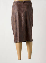 Jupe mi-longue marron JEAN DELFIN pour femme seconde vue