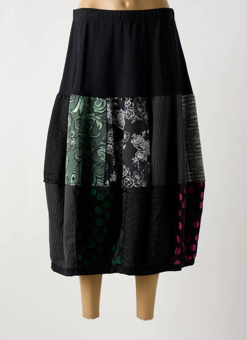 Jupe longue noir SOPHIA CURVY pour femme