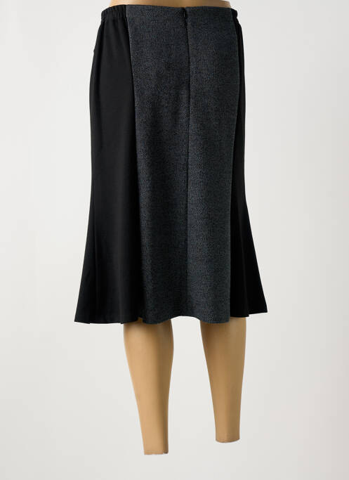 Jupe mi-longue noir FRANCE RIVOIRE pour femme