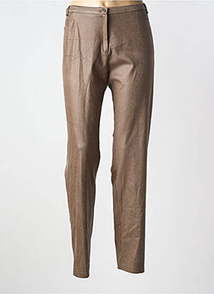 Pantalon slim stretch taille normale marron MERI & ESCA femme