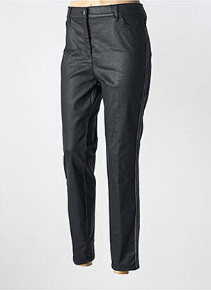 Pantalon slim tissage enduit taille normale noir TONI femme