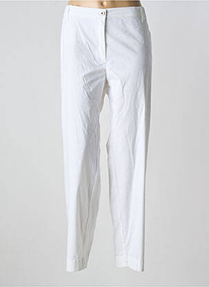 Pantalon droit stretch taille normale blanc KJBRAND femme