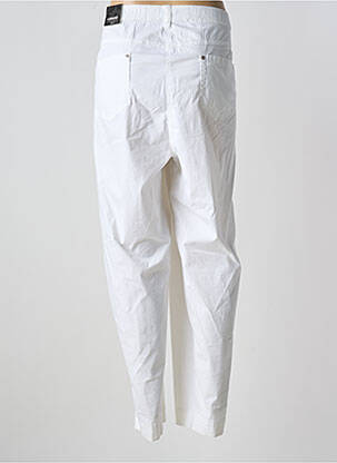 Pantalon droit stretch taille normale blanc KJBRAND femme