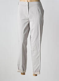 Pantalon droit stretch taille normale gris ELENA MIRO femme