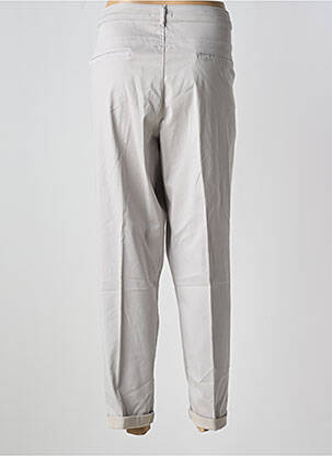 Pantalon droit stretch taille normale gris ELENA MIRO femme