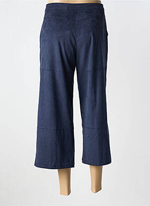 Pantacourt stretch taille normale bleu ANDAMIO femme