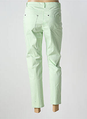 Pantalon 7/8 stretch taille normale vert FRANCE RIVOIRE femme