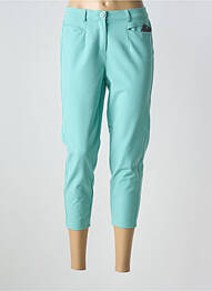 Pantacourt stretch taille normale bleu FRANK WALDER femme