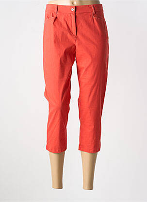 Pantacourt stretch taille normale orange FRANCE RIVOIRE femme