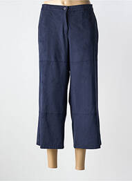 Pantacourt coupe droite taille normale bleu ANDAMIO femme