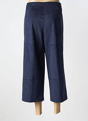 Pantacourt stretch taille normale bleu ANDAMIO femme