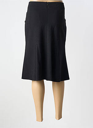 Jupe mi-longue stretch noir FRANK WALDER femme