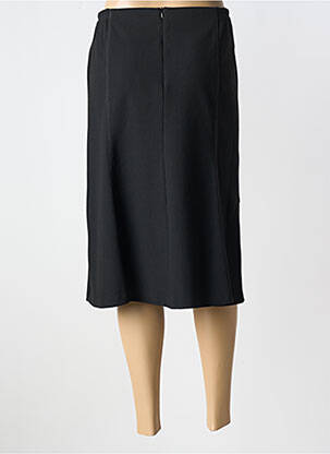 Jupe mi-longue stretch noir FRANCE RIVOIRE femme