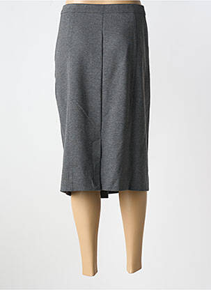 Jupe mi-longue stretch gris ELENA MIRO femme
