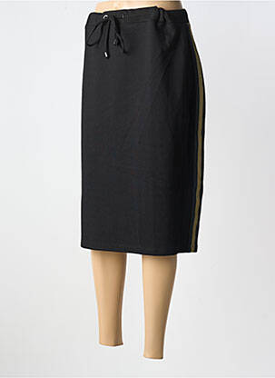 Jupe mi-longue coupe droite noir MERI & ESCA femme