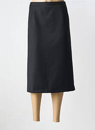 Jupe mi-longue stretch noir GEVANA femme