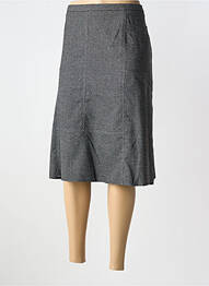Jupe mi-longue coupe droite gris FRANCE RIVOIRE femme