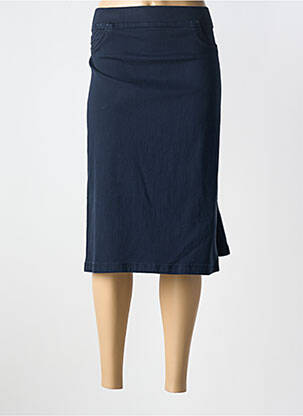 Jupe mi-longue bleu ELENA MIRO pour femme
