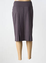 Jupe mi-longue gris LUCIA pour femme seconde vue