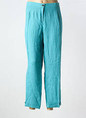 Pantalon droit bleu ELENA MIRO pour femme seconde vue
