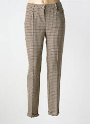 Pantalon slim marron TONI pour femme seconde vue