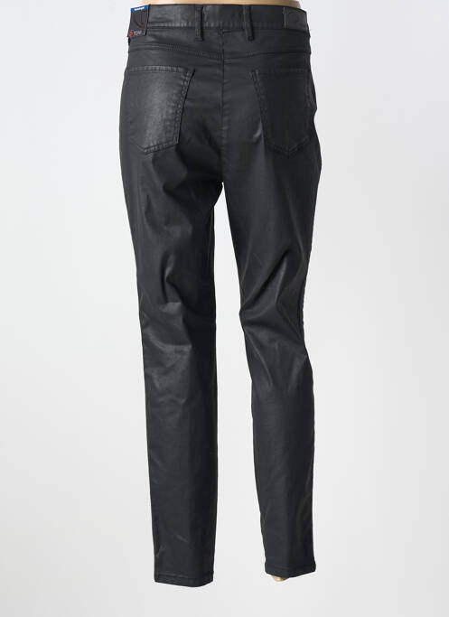 Pantalon slim tissage enduit taille normale noir TONI femme