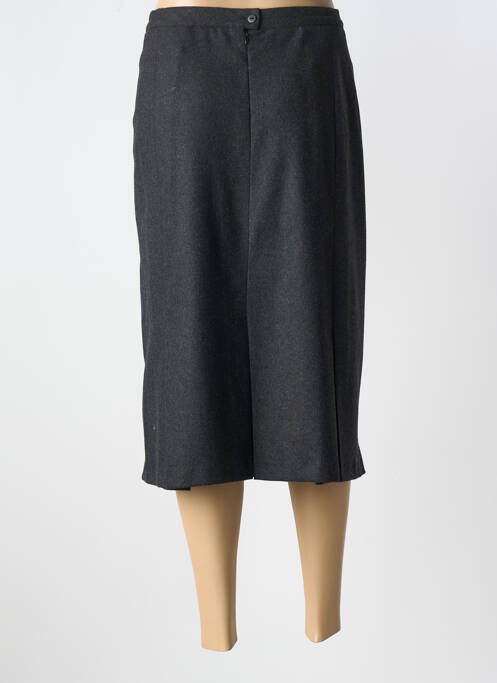 Jupe mi-longue coupe droite gris FRANCE RIVOIRE femme