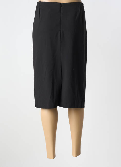 Jupe mi-longue coupe droite noir FRANCE RIVOIRE femme