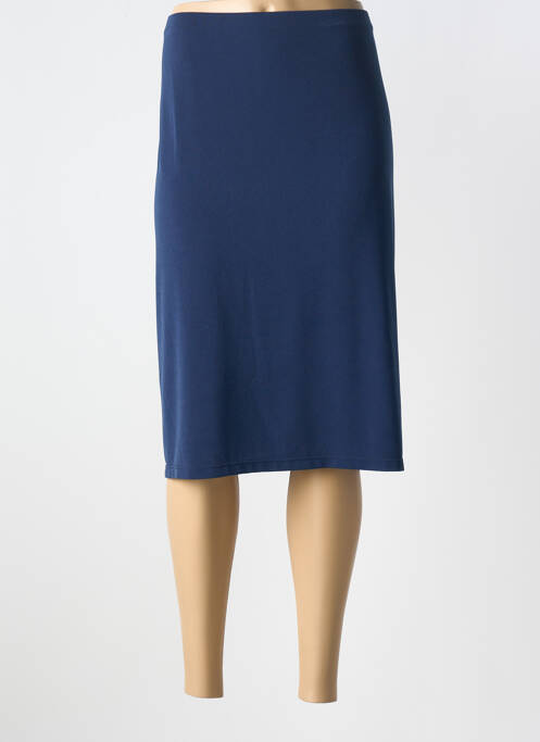 Jupe mi-longue bleu FRANCE RIVOIRE pour femme