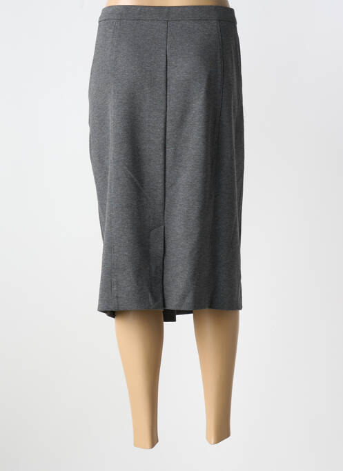 Jupe mi-longue gris ELENA MIRO pour femme