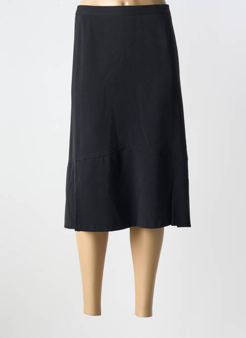 Jupe mi-longue noir FRANCOISE F pour femme