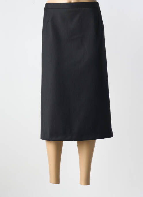 Jupe mi-longue noir GEVANA pour femme