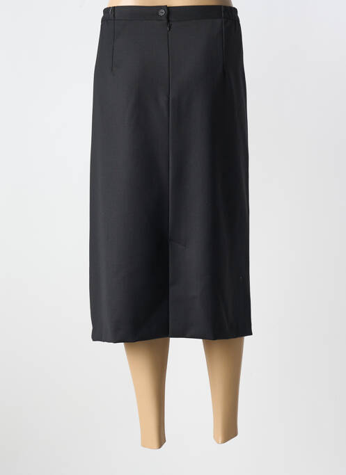 Jupe mi-longue noir GEVANA femme