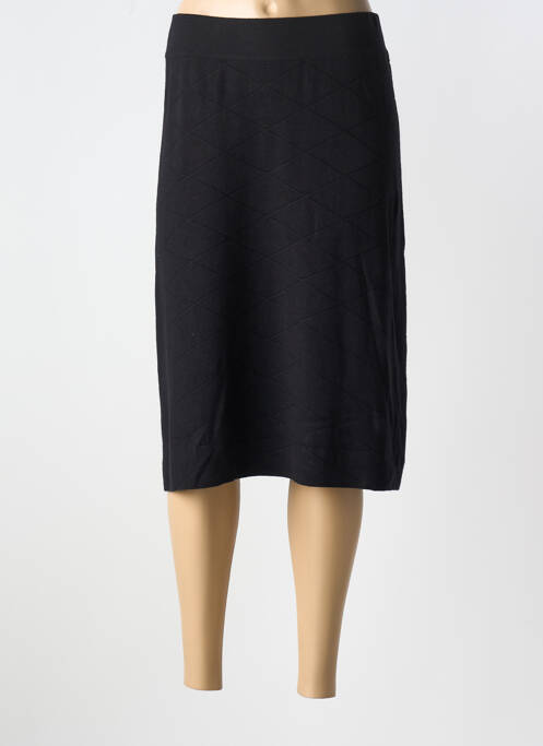 Jupe mi-longue noir PAUSE CAFE pour femme