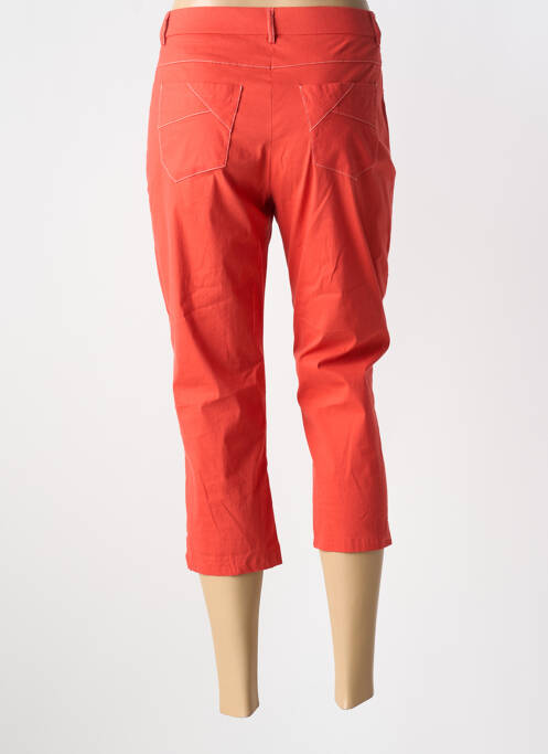 Pantacourt orange FRANCE RIVOIRE pour femme