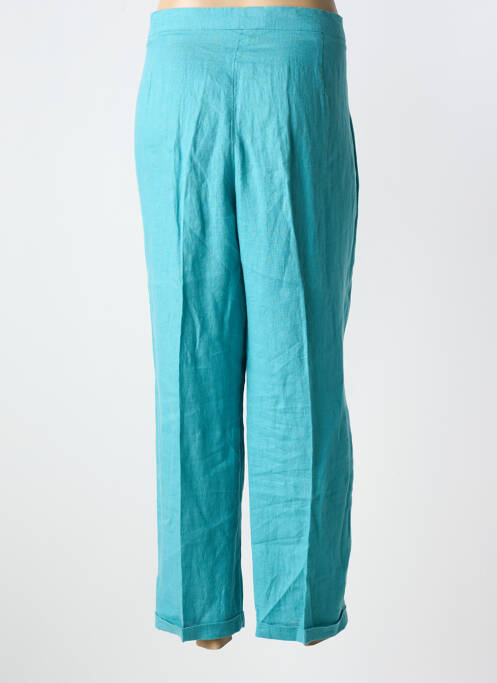 Pantalon droit bleu ELENA MIRO pour femme