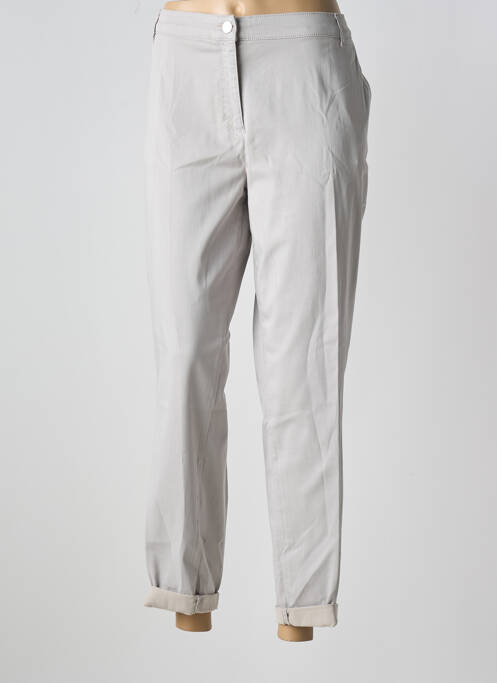 Pantalon droit gris ELENA MIRO pour femme