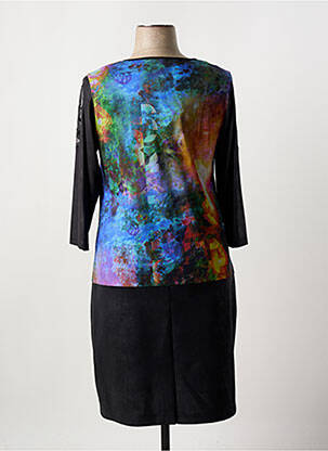 Robe mi-longue manches 3/4 manches 3/4 noir MERI & ESCA femme