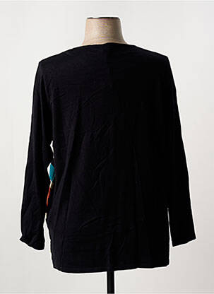 Pull coupe droite manches longues noir FRANCE RIVOIRE femme