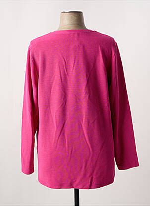 Sweat-shirt maille semi-opaque manches longues rose NO SECRET femme