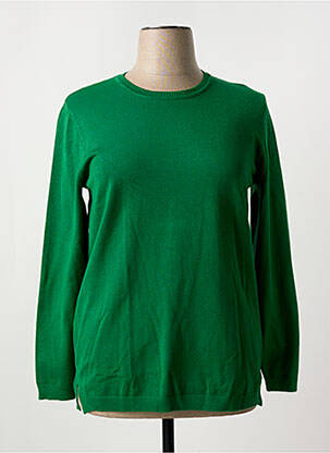 Pull stretch manches longues vert SCORZZO femme