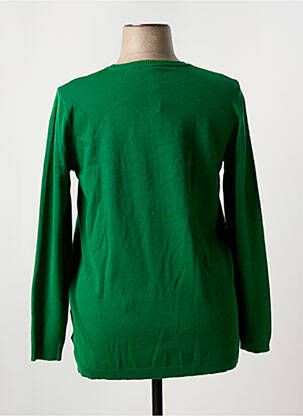 Pull stretch manches longues vert SCORZZO femme