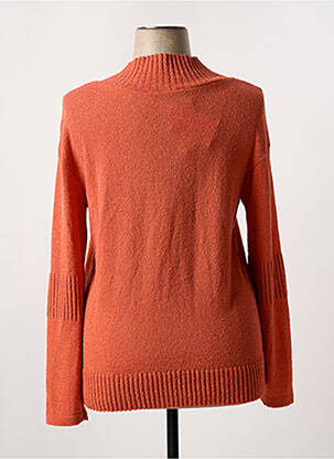 Pull col v manches longues orange EPINE & NOISETTE femme