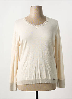 Pull stretch manches longues beige LUCIA femme